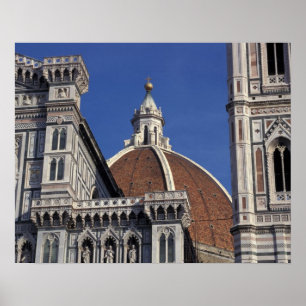 Póster Europa, Italia, Florencia. Catedral de Duomo
