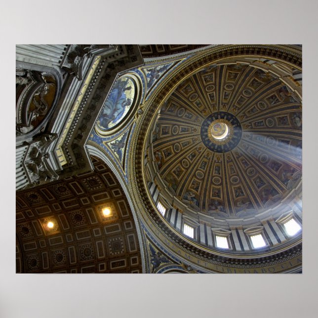 Póster Europa, Italia, Roma. Basílica de San Pedro (alias (Frente)
