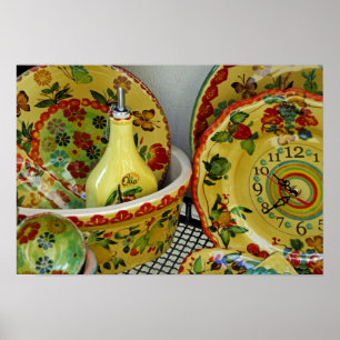 Póster Europa, Italia, Sicilia, Taormina. Tradicional 8