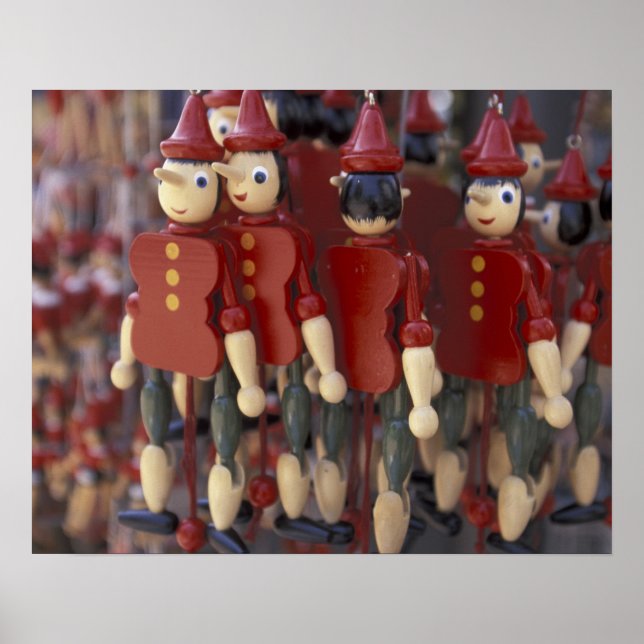 Póster Europa, Italia, Toscana, Collodi, hogar de (Frente)