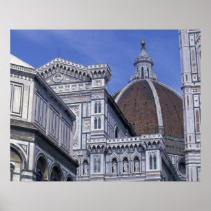 Póster Europa, Italia, Toscana, Florencia. Piazza del 2