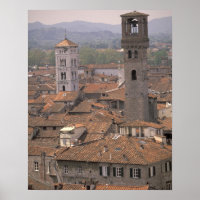 Europa, Italia, Toscana, Lucca, panorama urbano