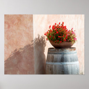 Póster Europa, Italia, Toscana. Masa de flores