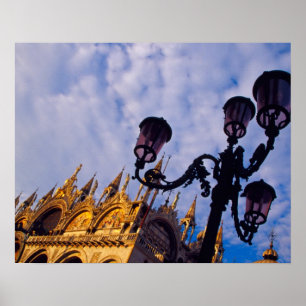 Póster Europa, Italia, Venecia. Basílica bizantina y