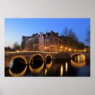 Póster Europa, Países Bajos, Holanda, Amsterdam,