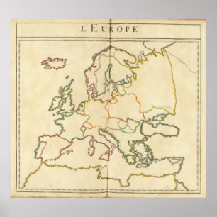 Póster Europa por religión