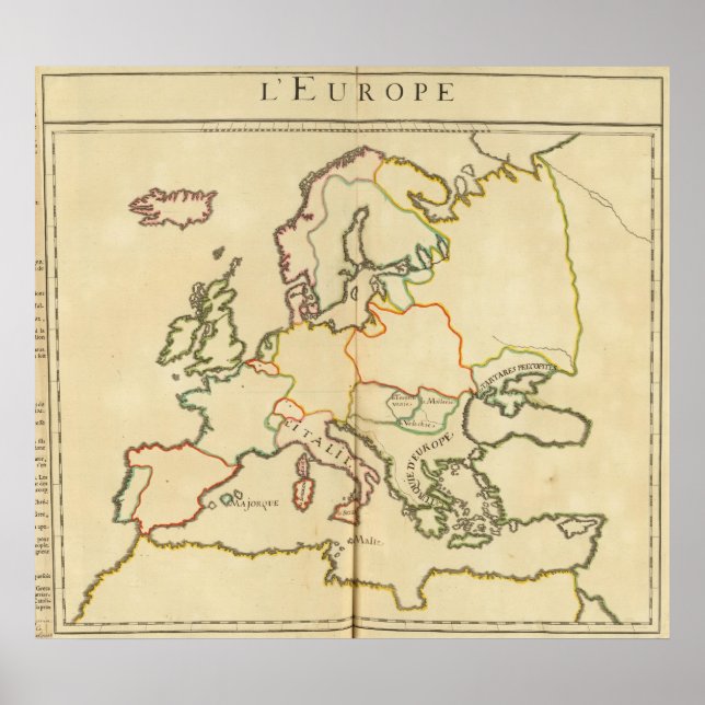 Póster Europa por religión 2 (Frente)