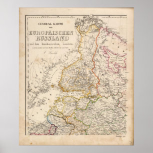 Póster Europa, Rusia, Finlandia