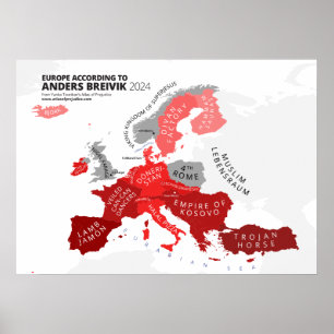 Póster Europa según Anders Breivik