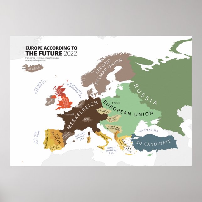 Póster Europa según el futuro 2022 (Frente)