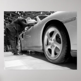 Póster Europa, Suiza, Ginebra. Salón de Ginebra del Motor