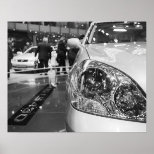 Póster Europa, Suiza, Ginebra. Salón del motor de Ginebra