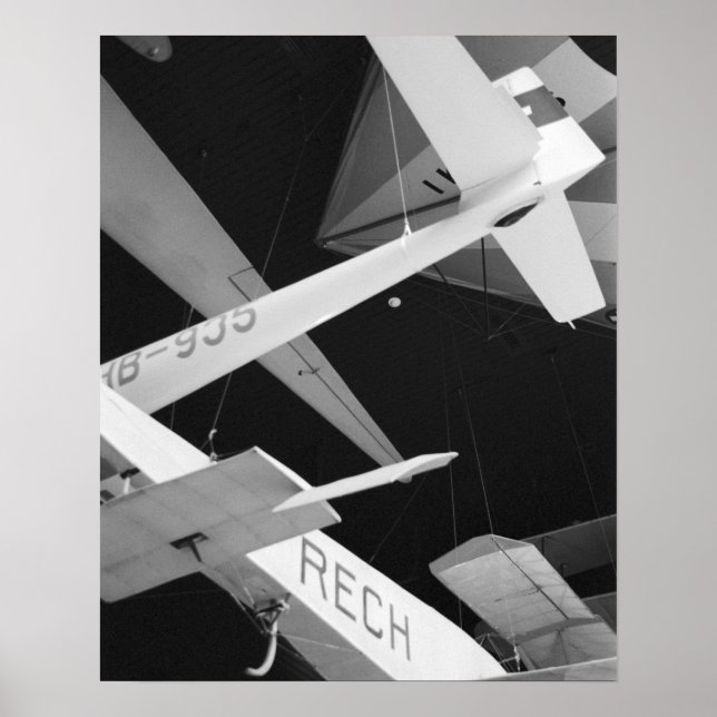 Póster Europa, Suiza, Lucerna. Planeador aéreo (Frente)