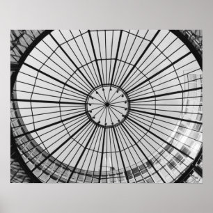 Póster Europa, Suiza, Zurich. Cúpula de vidrio de la