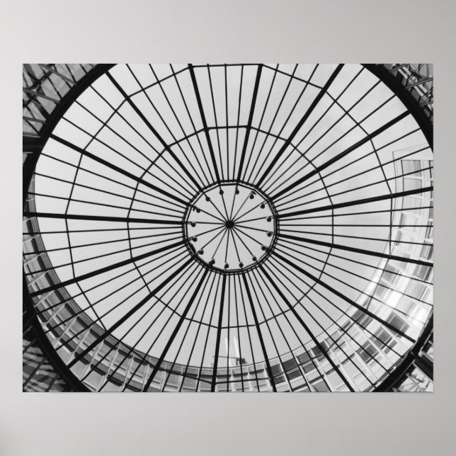 Póster Europa, Suiza, Zúrich. Domo de vidrio de (Frente)