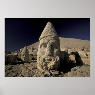 Póster Europa, Turquía, Kurdi. Nemrut Dagh.