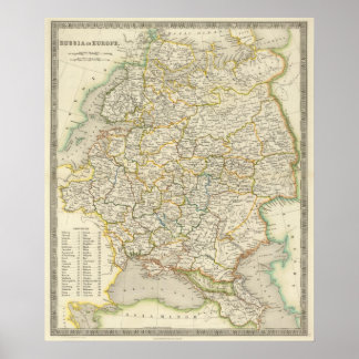 Póster Europe and Russia