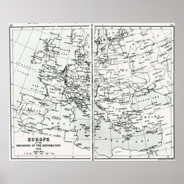 Póster Europe, at the start of the Reformation (Frente)