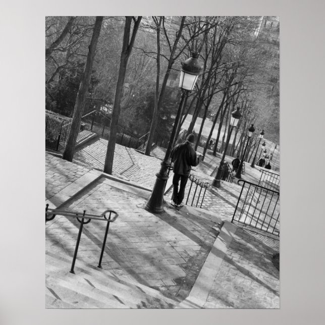 Póster Europe, France, Paris, Montmartre: Morning on (Frente)