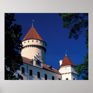 Póster Europe, Konopiste Castle, Czech Republic, statue
