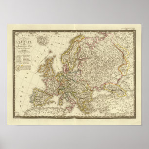 Póster Europe map 2