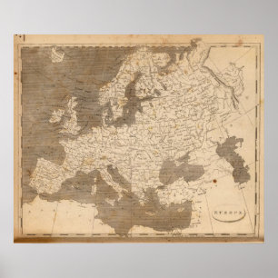 Póster Europe Map by Arrowsmith