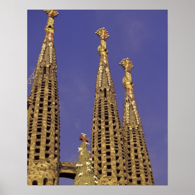 Póster Europe, Spain, Barcelona Sagrada Familia (Frente)