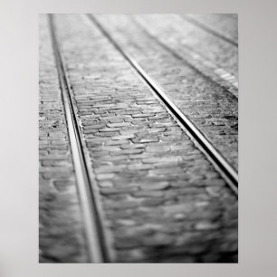 Póster Europe, Switzerland, Bern. Tram tracks, 2