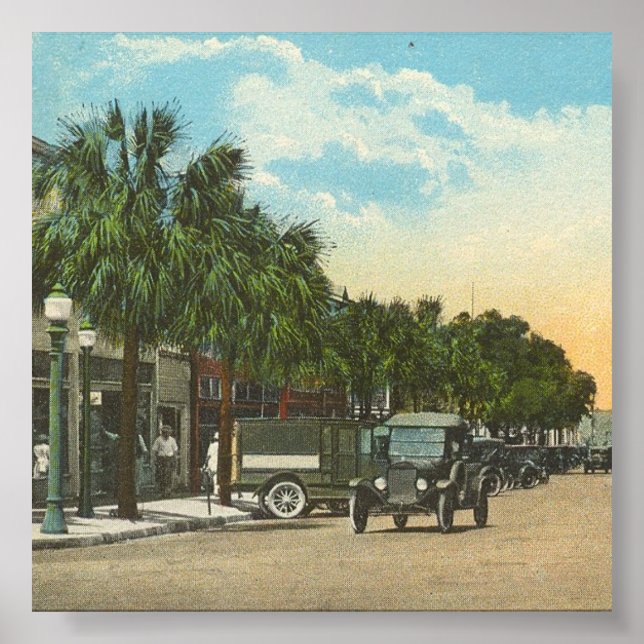 Póster EUSTIS, FL - Centro, 1925 (Frente)