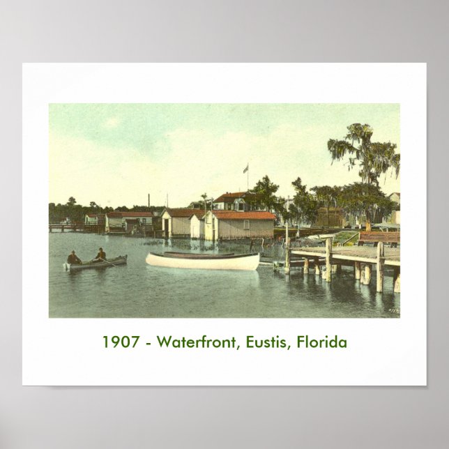 Póster EUSTIS, FL - Waterfront, 1907 (Frente)