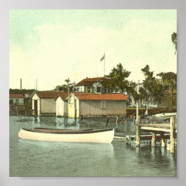 Póster EUSTIS, FL, Waterfront, - 1907 (Frente)