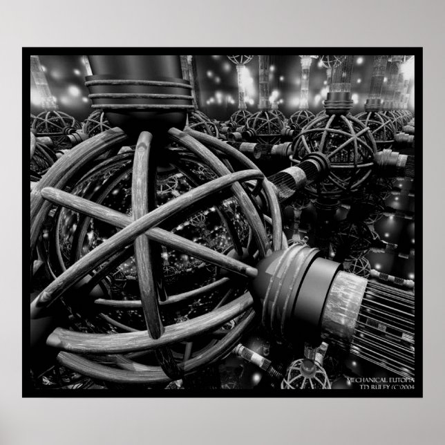 Póster Eutopía mecánica (Frente)