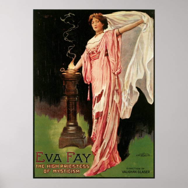 Póster Eva Fay ~ La alta sacerdotisa de la magia del mist (Frente)