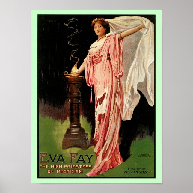 Póster Eva Fay: La alta sacerdotismo del misticismo (Frente)