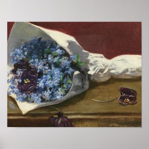 Póster Eva Gonzales - El Bouquet de flores