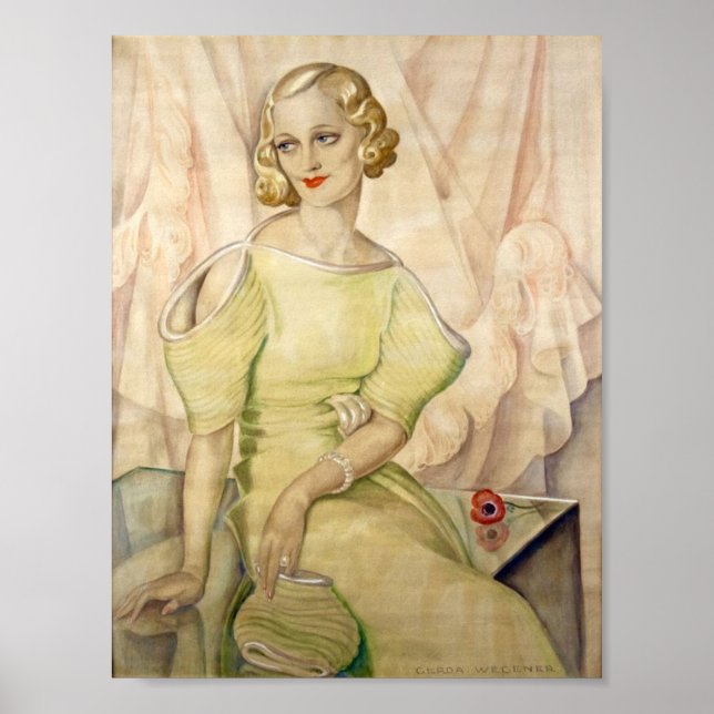 Póster Eva Heramb - Gerda Wegener (Frente)