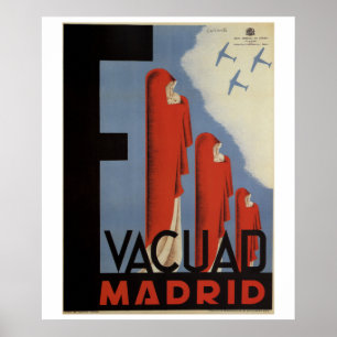 Póster Evacuate Madrid (1937)_Propaganda Poster