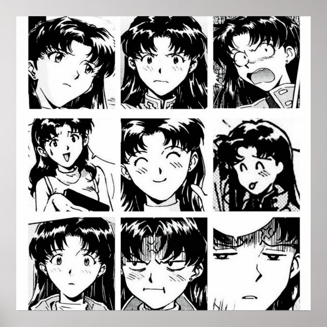 Póster Evangelion Misato (Frente)