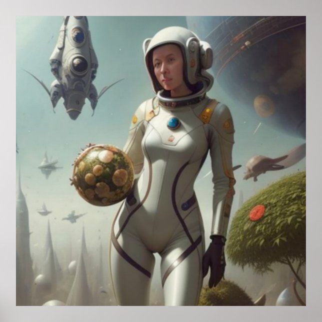 PÓSTER EVE EN EL ESPACIO EXTERIOR 2 (Frente)