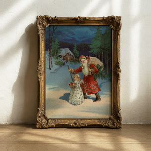 Póster Eve navidades   Vintage Holiday