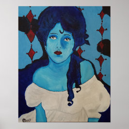 Póster Evelyn Blue