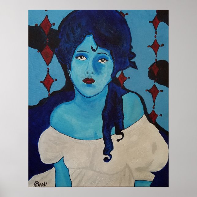 Póster Evelyn Blue (Frente)