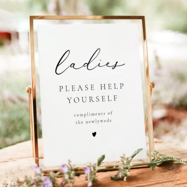 Póster EVELYN Calligraphy Ladies Bathroom Toiletry Poster (Subido por el creador)