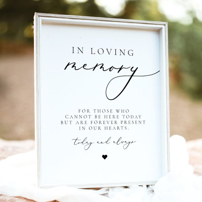 Póster EVELYN Elegant Calligraphy In Love Memory Poster (Subido por el creador)