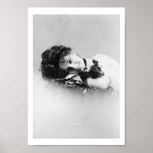 Póster Evelyn Nesbit, 1901 fotografiada por Otto Sarony