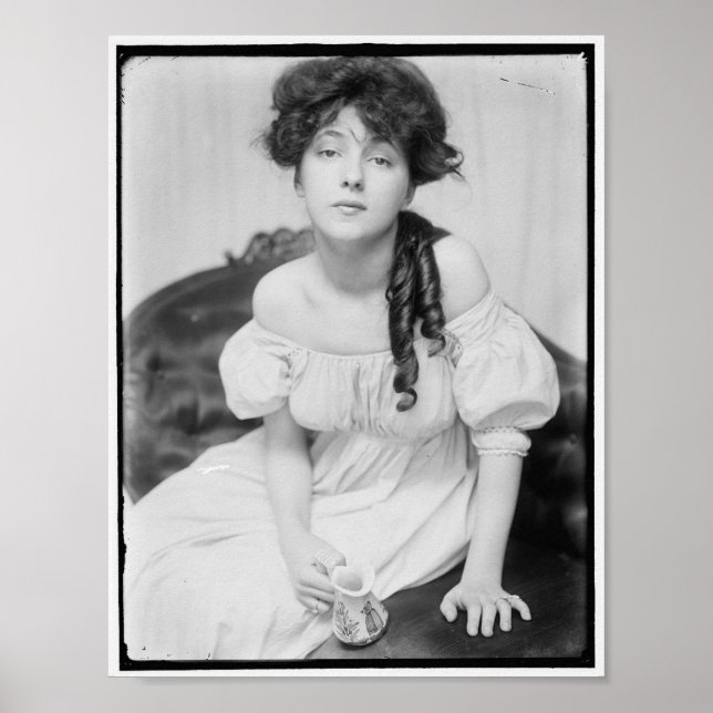 Póster Evelyn Nesbitt sobre 1900 (Frente)