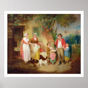 Póster Evening, 1799 (oil on canvas)