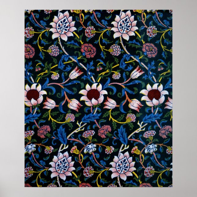 Póster Evenlode William Morris (Frente)