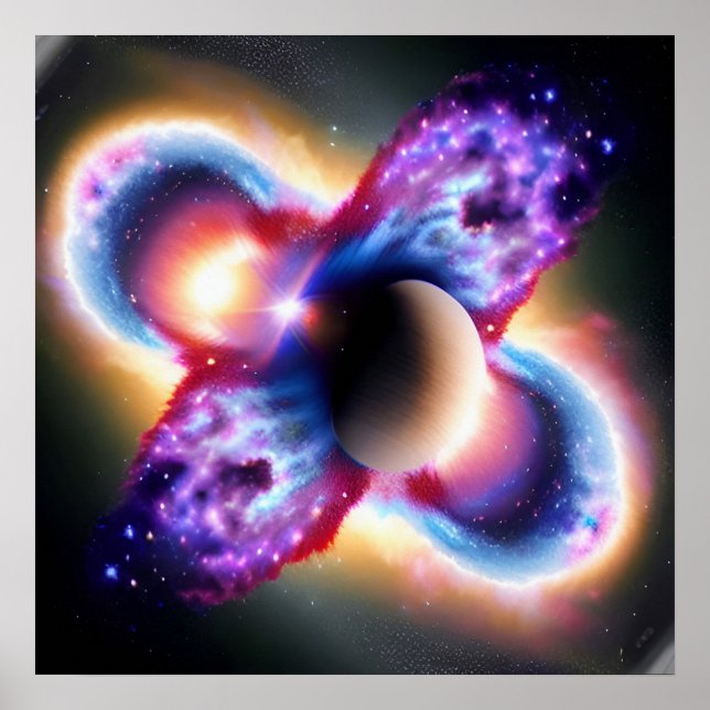 Póster Evento cósmico desconocido en el espacio exterior  (Frente)