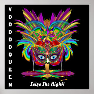 Póster Evento de Carnaval Mardi Gras Por Favor Ver Notas